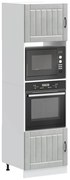 vidaXL Armários forno 2pcs Kalmar derivados madeira cinzento cimento