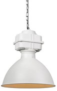 Candeeiro de suspensão industrial pequeno branco mate - Sicko