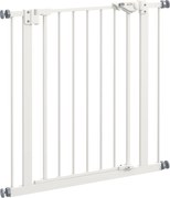 PawHut Portão de proteção para cães, grade de separação, grade de proteção para animais de estimação, metal, plástico, 74-80 cm, Branco | Aosom Portugal
