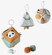 Conjunto de 3 brinquedos em tecido, Tanzânia verde