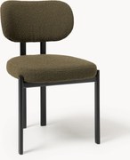 Cadeira de jantar estofada em bouclé Adrien