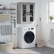 vidaXL Armário de parede 69,5x34x90 cm cinzento sonoma