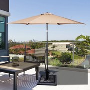 Base Quadrada para Chapéu de Sol "SOREN" em Bronze – Suporte para Guar