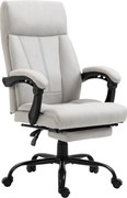 Vinsetto Cadeira de Massagem para Escritório/Cadeira para Computador, Aquecimento Lombar, Função de Inclinação, Cinza claro | Aosom Portugal