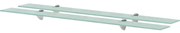 vidaXL Prateleiras flutuantes 2 pcs vidro 100x10 cm 8 mm
