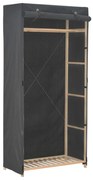 vidaXL Roupeiro 79x40x170 cm tecido cinzento