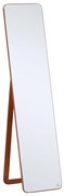 HOMCOM Espelho de Pé Corpo Inteiro Retangular Madeira de Pinho 2 Formas Uso 37x43x156cm | Aosom Portugal