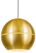 Candeeiro de suspensão retro dourado 40 cm - SLICE Art Deco,Design,Moderno,Retro