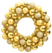vidaXL Guirlanda de Natal 45 cm poliestireno dourado