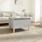 vidaXL Mesa de apoio 50x46x35 cm derivados de madeira cinzento-cimento
