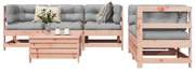 vidaXL 6 pcs conj. sofás jardim madeira abeto-de-douglas