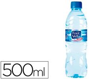 Agua Mineral Natural Font Vella Garrafa de 500ml