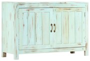 vidaXL Aparador 110x35x70 cm madeira de mangueira maciça azul-claro