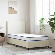vidaXL Colchão de espuma de memória 100x200x17 cm macio branco