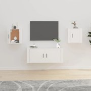 Móveis de TV para parede 2 pcs 40x34,5x40 cm branco