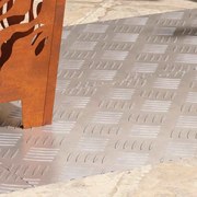 vidaXL Degrau Retangular 4 pcs Prateado 90 x 40 cm Alumínio