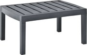 vidaXL Mesa de jardim 78x55x38 cm plástico antracite