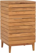 vidaXL Cesto para roupa suja 40x40x70 cm madeira de teca maciça