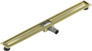 Mexen Flat corpo para ralo linear 100 cm, dourado escovado - 1A15100