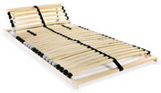 vidaXL Estrado de ripas com 28 ripas 7 zonas 70x200 cm