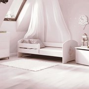 Cama infantil Luk bailarina 140x70 branca - colchão e estrado incluído