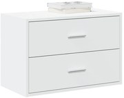 vidaXL Armário c/ 2 gavetas 60x31x40 cm derivados madeira branco