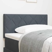 vidaXL Cabeceira com Design de Blocos de Diamante em Cinza Escuro - 90cm de Veludo