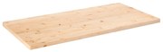 vidaXL Tampo de mesa retangular 110x60x2,5 cm pinho maciço