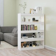 vidaXL Estante/divisória 100x30x135 cm branco brilhante