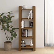 vidaXL Estante/divisória 60x35x160 cm madeira maciça castanho mel