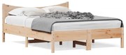 vidaXL Cama sem colchão 120x190 cm madeira de pinho maciça