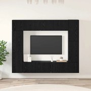 vidaXL Conjunto de móvel de TV 8 pcs Carvalho Preto 80 x 30 x 30.5 cm