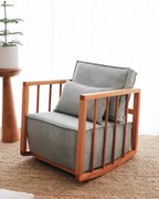 Cadeira Wing Sallanan – Azul – 65x80x71 cm