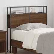 vidaXL Cabeceira de armazenamento Madeira castanha 100 cm