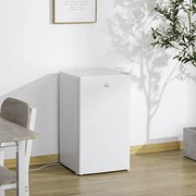 Mini Frigorífico 91L de Capacidade Frigorífico Elétrico Pequeno com Prateleira Ajustável Compartimento Congelador e Porta Reversível Silencioso 41dB 4