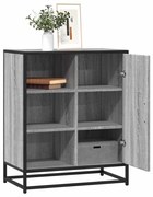 vidaXL Aparador 62x35x76 cm derivados de madeira cinzento sonoma