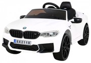 Carro elétrico para Crianças 12V BMW DRIFT M5 Frente Rodas Eva, Traseira Plástico especial para função DRIFT Branco