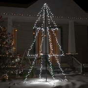 vidaXL Árvore de Natal em cone 300 LEDs 120x220 cm interior e exterior