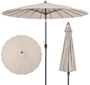 Guarda-sol com 3 ajustes de inclinação para jardins, terraços, cafés, 300 x 300 x 273 cm, vinho tinto