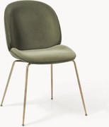 WESTWING x GUBI, Cadeira de jantar em veludo Beetle by Delia Lachance