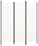 320715 vidaXL Divisória de quarto com 3 painéis 150x180 cm branco