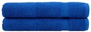 vidaXL Toalhas premium SOLUND 2 pcs 100x200 cm 600 gsm azul