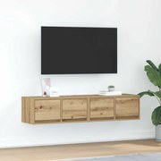 vidaXL Móveis TV 2 pcs 60x31x25,5 cm deriv. madeira carvalho artisiano