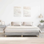 Estrutura de cama sem colchão 160x200 cm sonoma cinzento
