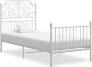 vidaXL Estrutura de cama 100x200 cm metal branco