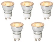 Conjunto de 5 lâmpadas LED GU10 reguláveis em 3 níveis 35mm 4W 200 lm 2200K