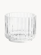 Suporte para velas artesanal com superfície canelada Lyngby