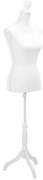 Busto Manequim de Senhora Branco