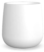 Vaso de flores colorido redondo Polietileno CASA, JARDIM, RESTAURANTE, BAR CAMELIA 40 (ø33,5 x 39cm) - Branco