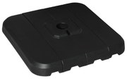 Outsunny Base Chapéu Sol 4 Peças Recarregável Água 90kg Areia 130kg Estável Jardim Terraço Pátio Resistente 98x98x13cm Preto | Aosom Portugal